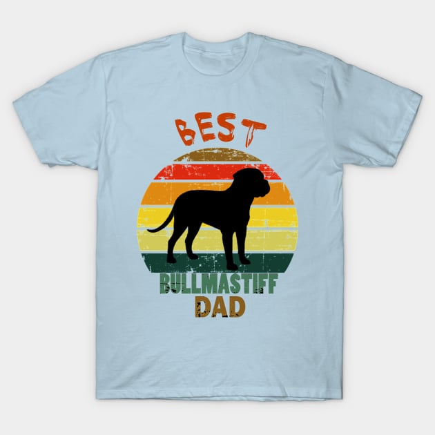 best bullmastiff dad dog lovers T-Shirt by mouad13